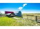 Picturesque outbuildings and lush greenery with clear blue sky at 59466 E Commanche Way, Strasburg, CO 80136