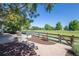 Inviting backyard with a wooden fence and views of a lush green field under a clear blue sky at 1376 Banner Cir, Erie, CO 80516