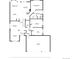 Detailed floor plan showcasing layout of living room, kitchen, bedrooms, and garage on the main level at 1376 Banner Cir, Erie, CO 80516