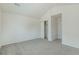 Bedroom with closet and newer carpet at 2552 W 82Nd Ln # C, Westminster, CO 80031