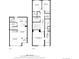 Layout for both floors in the house, including living room, bedrooms, dining and more at 15496 W 66Th Dr # B, Arvada, CO 80007
