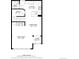 Home floor plan displaying the layout for living room, kitchen, dining, bathroom, and foyer at 15496 W 66Th Dr # B, Arvada, CO 80007