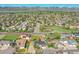 Aerial view of a charming suburban neighborhood, showcasing a well-maintained home and lush greenery at 7809 S Flower St, Littleton, CO 80128