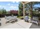 Cozy backyard with patio furniture, ideal for outdoor dining and relaxation at 744 Kryptonite Dr, Castle Rock, CO 80108