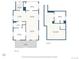 Detailed floor plan showcasing the layout of the main level and downstairs at 4955 Julian St, Denver, CO 80221