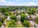 Beautiful aerial view of the neighborhood with mature trees and well-maintained homes under a blue sky at 4955 Julian St, Denver, CO 80221