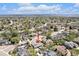 Aerial view showcasing the property's location within a mature neighborhood at 7285 S Yukon Ct, Littleton, CO 80128