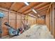 Storage shed with work lighting and lots of room for tools and garden equipment at 7285 S Yukon Ct, Littleton, CO 80128