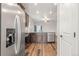 Modern kitchen with stainless steel appliances and granite countertops at 8836 Waco Ct, Commerce City, CO 80022