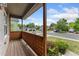 View from the home's wooden front porch at 7120 S Clay St, Littleton, CO 80120