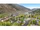 Scenic aerial view of community homes near the lake, with mountain views at 1777 Main St, Georgetown, CO 80444