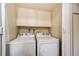 Laundry room features Whirlpool washer and dryer at 12632 W Virginia Ave, Lakewood, CO 80228