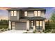 Charming two-story home featuring a modern design with stone accents and an attached two-car garage at 7243 Prairie Sage Ln, Littleton, CO 80125