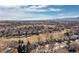 Expansive aerial view of the neighborhood, highlighting the lush landscaping and serene community at 538 Fairfield Ln, Louisville, CO 80027