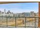 Enjoy the city views from this balcony, featuring metal railings and cityscape backdrop at 1301 Speer Blvd # 1008, Denver, CO 80204