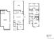Floor plan showcasing the layout of the home, including main floor, second floor, and basement at 21134 E 63Rd Dr, Aurora, CO 80019
