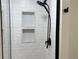 Modern shower with white subway tile, black hardware, and recessed shower caddies at 9713 W Chatfield Ave # H, Littleton, CO 80128