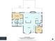 Second floorplan showing primary bedroom, Gathering room, kitchen, dining, mud room and deck layout at 2231 Meadow Green Cir, Franktown, CO 80116