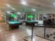 Spacious game room with pool tables, ample lighting, and recreational equipment for entertainment at 8060 E Girard Ave # 504, Denver, CO 80231