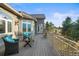 Outdoor deck offering seating, scenic views and an inviting space for enjoying the surrounding nature at 4749 Starfire Cir, Castle Rock, CO 80104