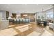 Spacious kitchen with a large center island, modern appliances, and breakfast nook at 4749 Starfire Cir, Castle Rock, CO 80104
