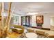 Welcoming lobby area with contemporary seating and views of the exterior at 1975 Grant St # 501, Denver, CO 80203
