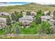 Stunning backyard view of a home with a deck overlooking a lush lawn and a white fence at 10529 Dacre Pl, Lone Tree, CO 80124
