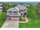 Attractive two-story home with a well-manicured lawn and a two-car garage with gray roof at 10529 Dacre Pl, Lone Tree, CO 80124