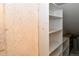 Unfinished closet with open shelving, ready for customization and organization at 5719 S Lowell Blvd, Littleton, CO 80123
