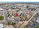 Aerial view of the neighborhood, showcasing the home's location in relation to the community amenities at 1359 Chambers Rd, Aurora, CO 80011