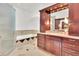 This large bathroom features an updated vanity, jetted tub and glass enclosed shower at 51 Falcon Hills Dr, Highlands Ranch, CO 80126