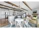 Bright dining room featuring modern chandelier and great views at 2891 Waterfront Dr, Monument, CO 80132
