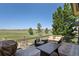 Back deck, perfect for relaxing and enjoying the beautiful pastoral views at 2550 Gold Creek Dr, Elizabeth, CO 80107