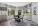 Cozy breakfast nook with abundant windows providing a great view of the outdoors at 2550 Gold Creek Dr, Elizabeth, CO 80107
