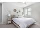 Light-filled bedroom with a cozy bed, stylish decor, and a bright window at 10524 Eby Cir, Lone Tree, CO 80124