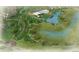 Aerial view showcasing the community park, lake and walking paths at 23772 E 33Rd Pl, Aurora, CO 80019