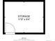 Floor plan view of the storage shows 11'9 x 9'4 dimensions at 6009 Yarrow St # B, Arvada, CO 80004