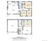 Layout of both floors of this home, including measurements and room names at 29762 Spruce Rd, Evergreen, CO 80439