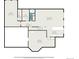 Basement floor plan featuring a recreation room, wet bar and additional bedroom at 4075 Merada Ct, Franktown, CO 80116