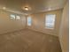 Bedroom boasts neutral carpet, recessed lights and a bright, window-lit space at 22023 E 38Th Pl, Aurora, CO 80019