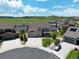 Beautiful aerial view of the home situated in a well-planned community with green spaces and mountain views at 5929 Echo Hollow St, Castle Rock, CO 80104