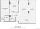 Detailed floor plan illustrating the layout of the 1300 sq ft home at 3100 E Cherry Creek South Dr # 404, Denver, CO 80209