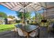 Inviting backyard deck with dining set and umbrella, perfect for outdoor relaxation at 2734 King St, Denver, CO 80211
