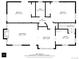 Detailed floor plan showcasing the layout of the home, including bedrooms, living room, and kitchen at 2734 King St, Denver, CO 80211