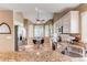 Gourmet kitchen with granite countertops and breakfast nook at 3644 Rosewalk Cir, Highlands Ranch, CO 80129