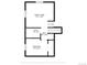 Third level floor plan showing Gathering room, bath, hall, and bedroom for flexible space at 10405 Dresden St, Firestone, CO 80504