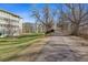 Exterior view highlighting walking path access and building facade at 655 S Alton Way # 6A, Denver, CO 80247