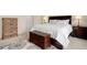Comfortable bedroom with a plush bed, side tables, and decorative dresser at 12451 Turquoise Terrace Pl, Castle Pines, CO 80108