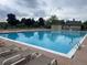 Refreshing community pool with ample seating, perfect for enjoying sunny days and outdoor recreation at 12451 Turquoise Terrace Pl, Castle Pines, CO 80108