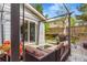 Inviting patio area with comfortable seating and a view of the backyard at 6110 Raleigh Cir, Castle Rock, CO 80104